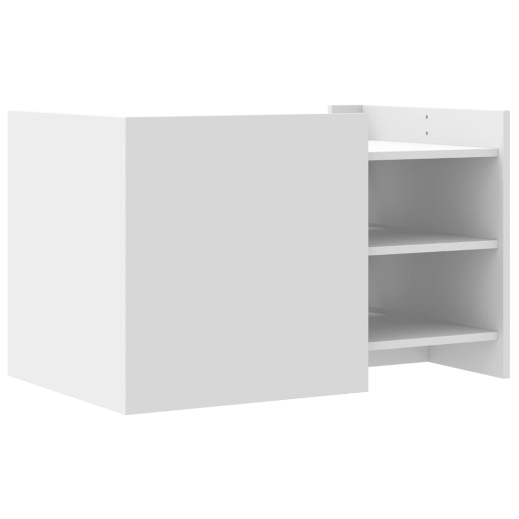 Coffee table, white, 80x50x50cm, treated wood