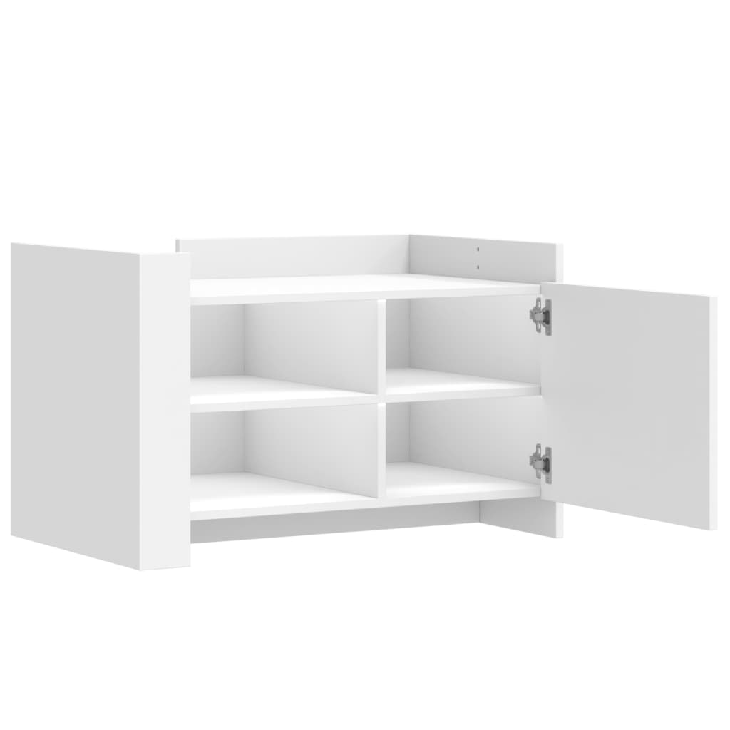 Coffee table, white, 80x50x50cm, treated wood
