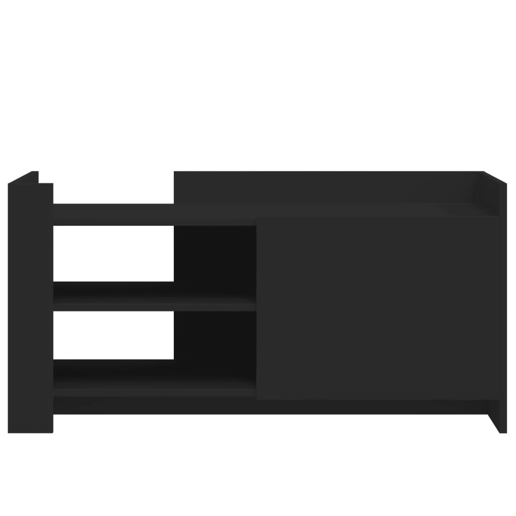 Coffee table, black, 100x50x50cm, treated wood