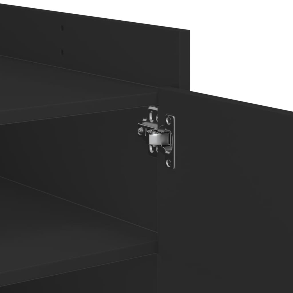 Coffee table, black, 100x50x50cm, treated wood