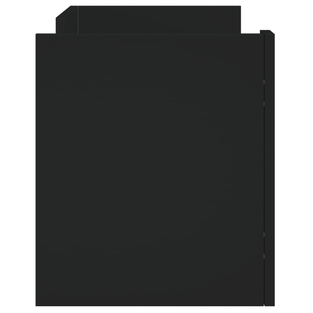 TV cabinet, black, 80x35x40cm, engineered wood