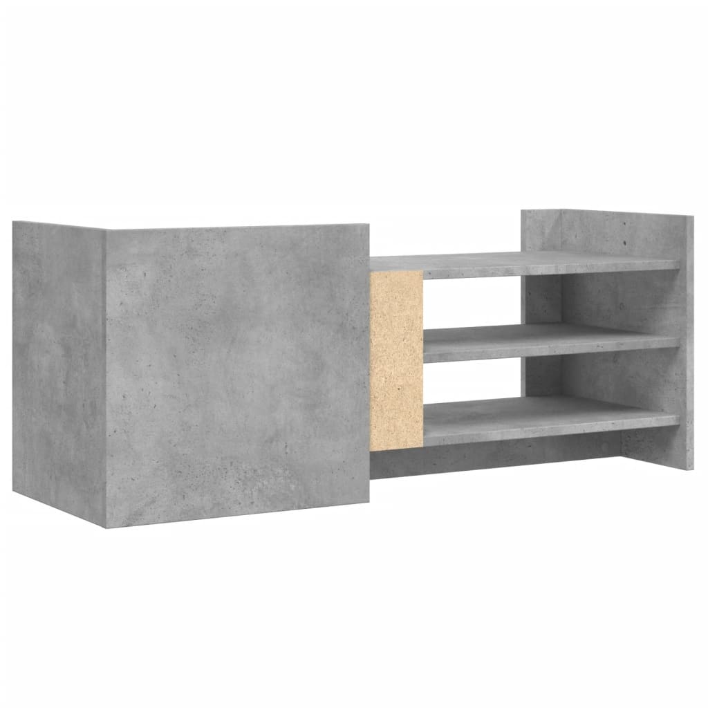 TV skapītis, betona pelēks, 100x35x40cm, koks