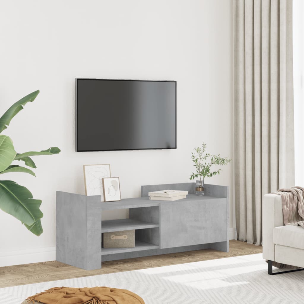 TV skapītis, betona pelēks, 100x35x40cm, koks