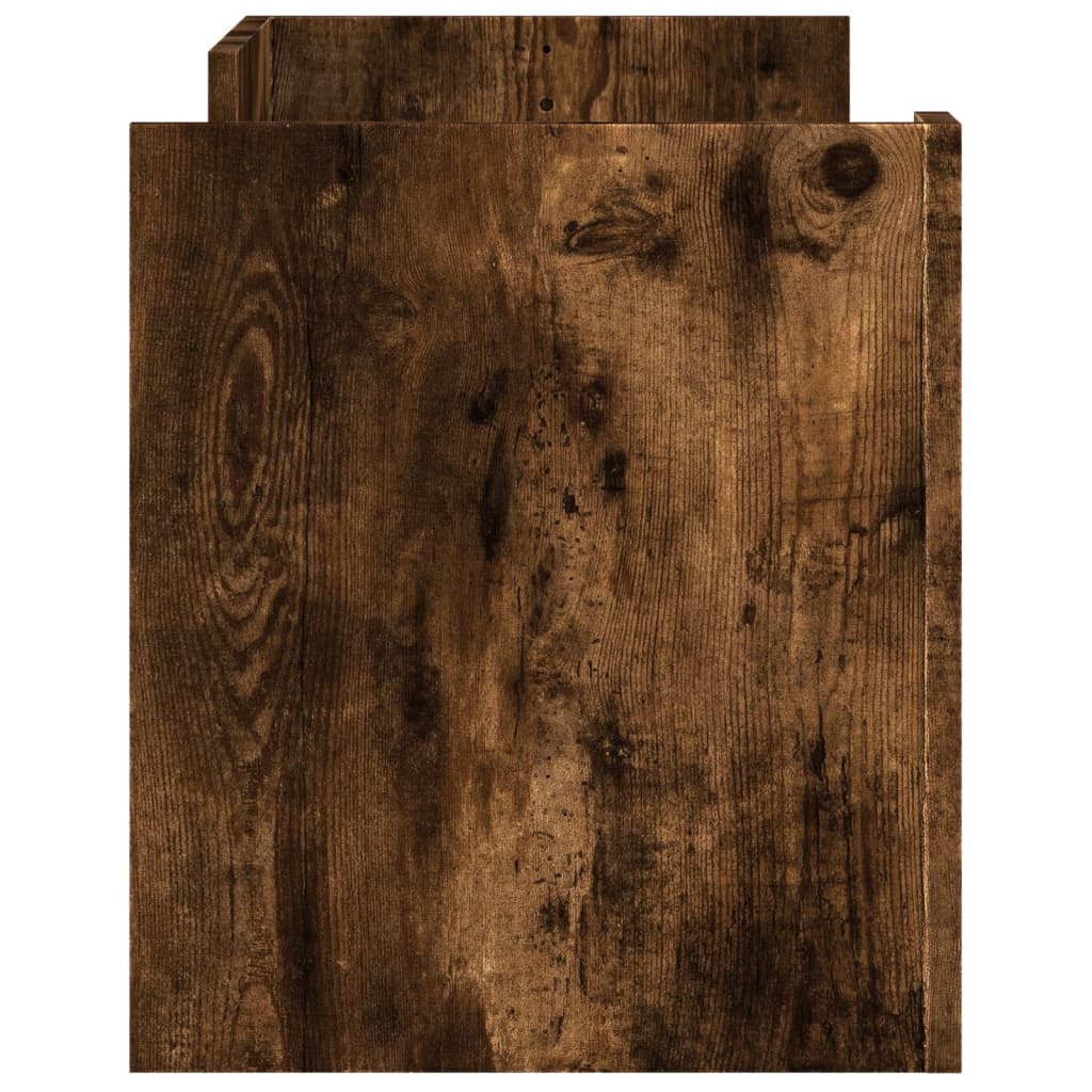 TV cabinet, smoked oak, 100x35x40cm, wood