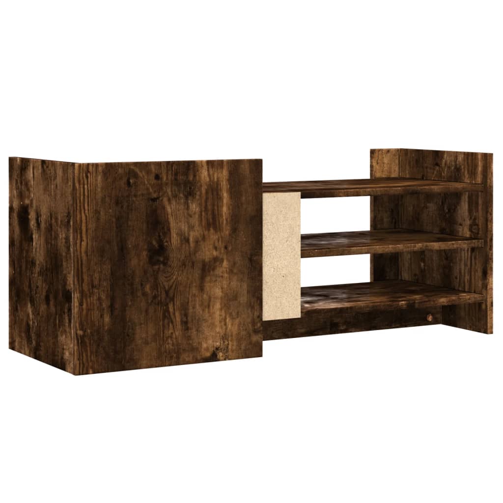 TV cabinet, smoked oak, 100x35x40cm, wood