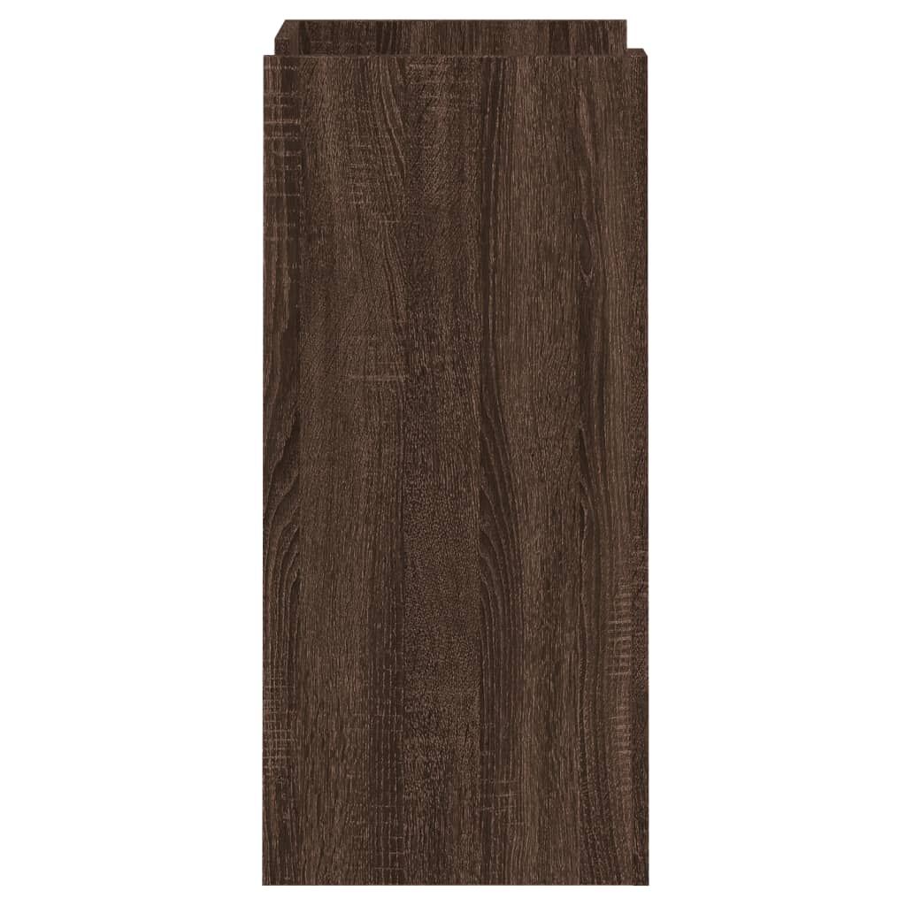 Side cabinet, brown oak, 45x35x75cm, engineered wood
