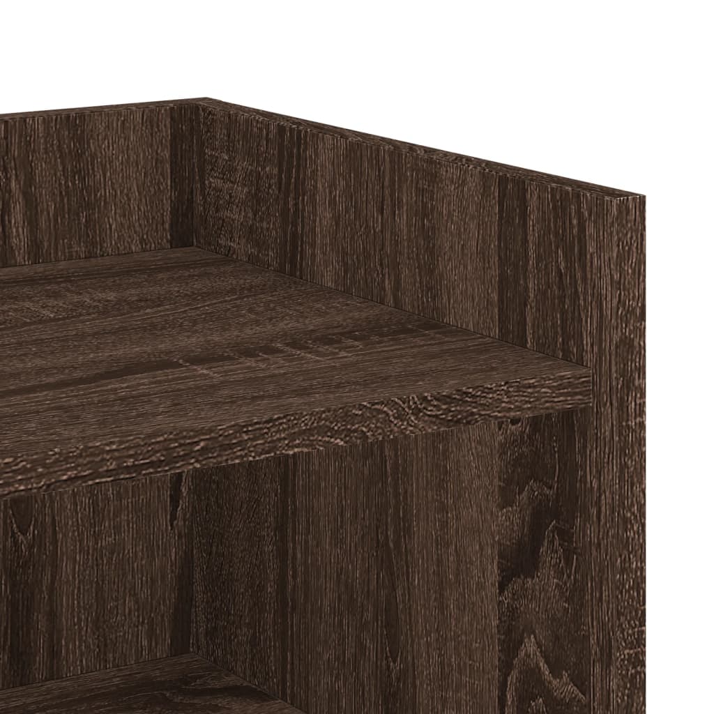 Side cabinet, brown oak, 45x35x75cm, engineered wood