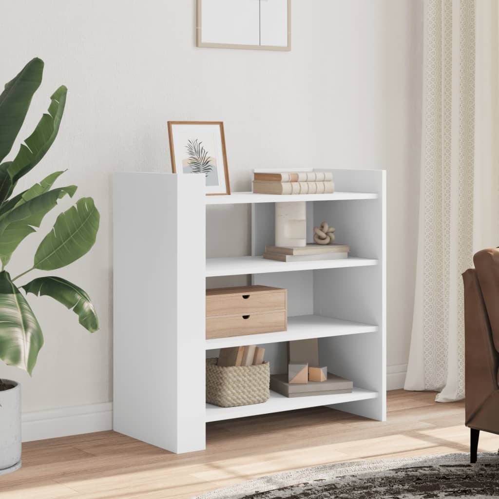 Sideboard, white, 73.5x35x75cm, engineered wood