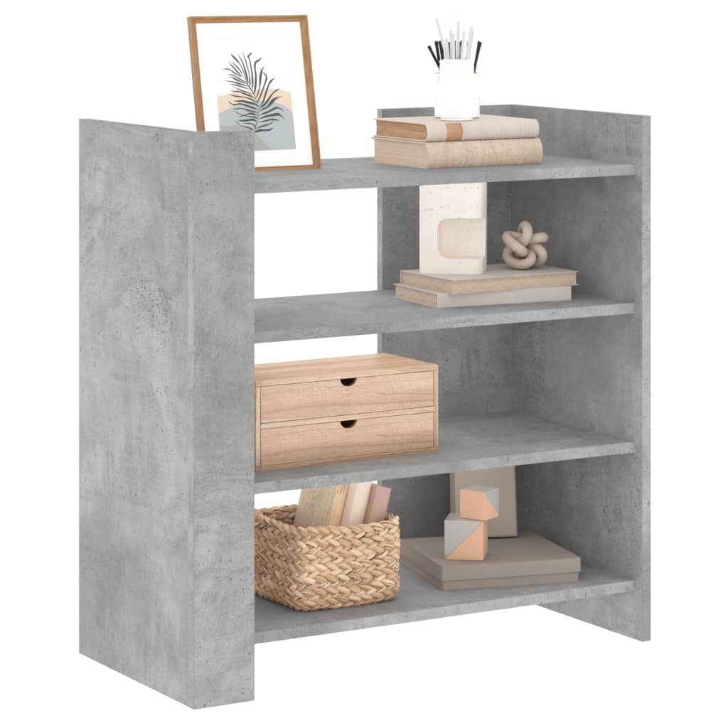 Sideboard, concrete grey, 73.5x35x75cm, engineered wood