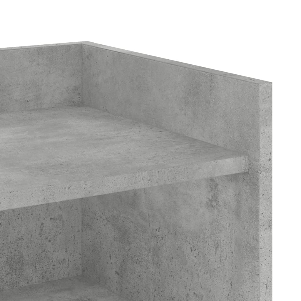 Sideboard, concrete grey, 73.5x35x75cm, engineered wood