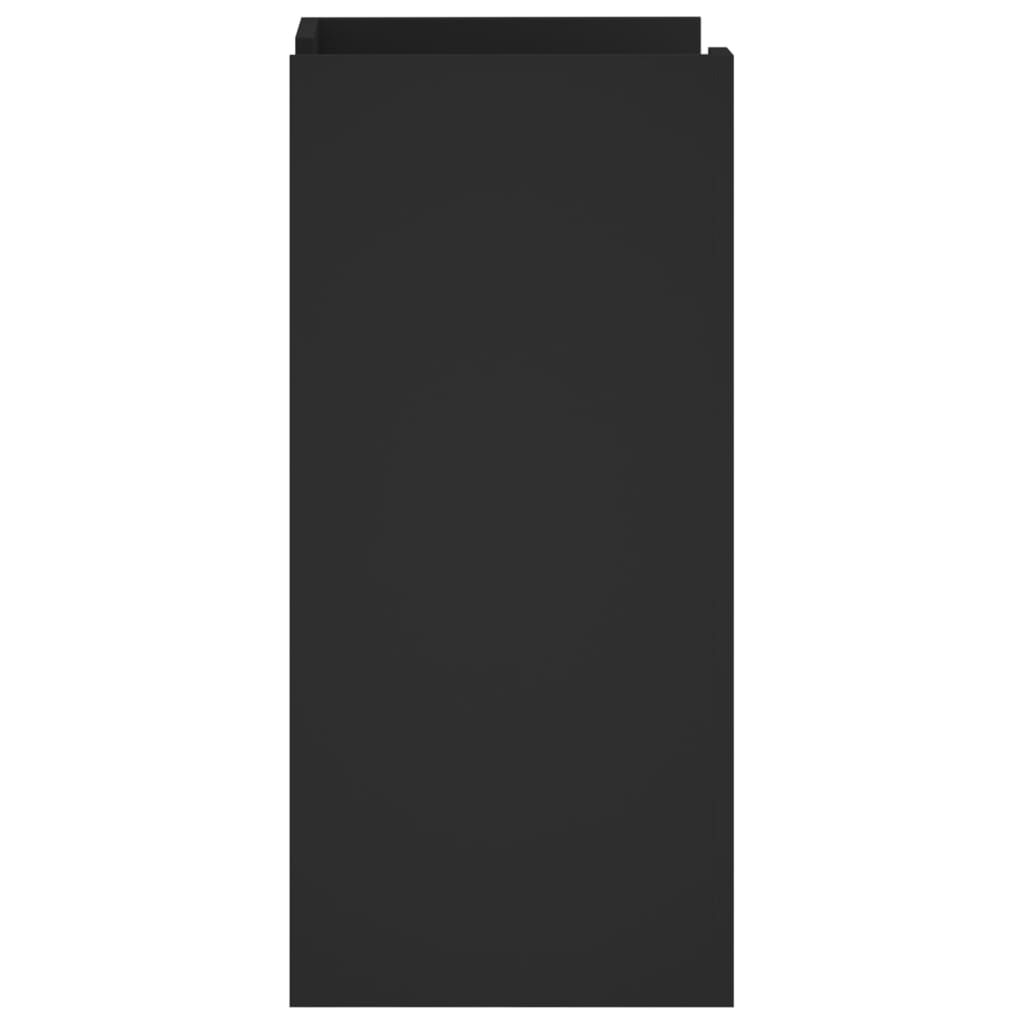 Side cabinet, black, 45x35x75cm, engineered wood