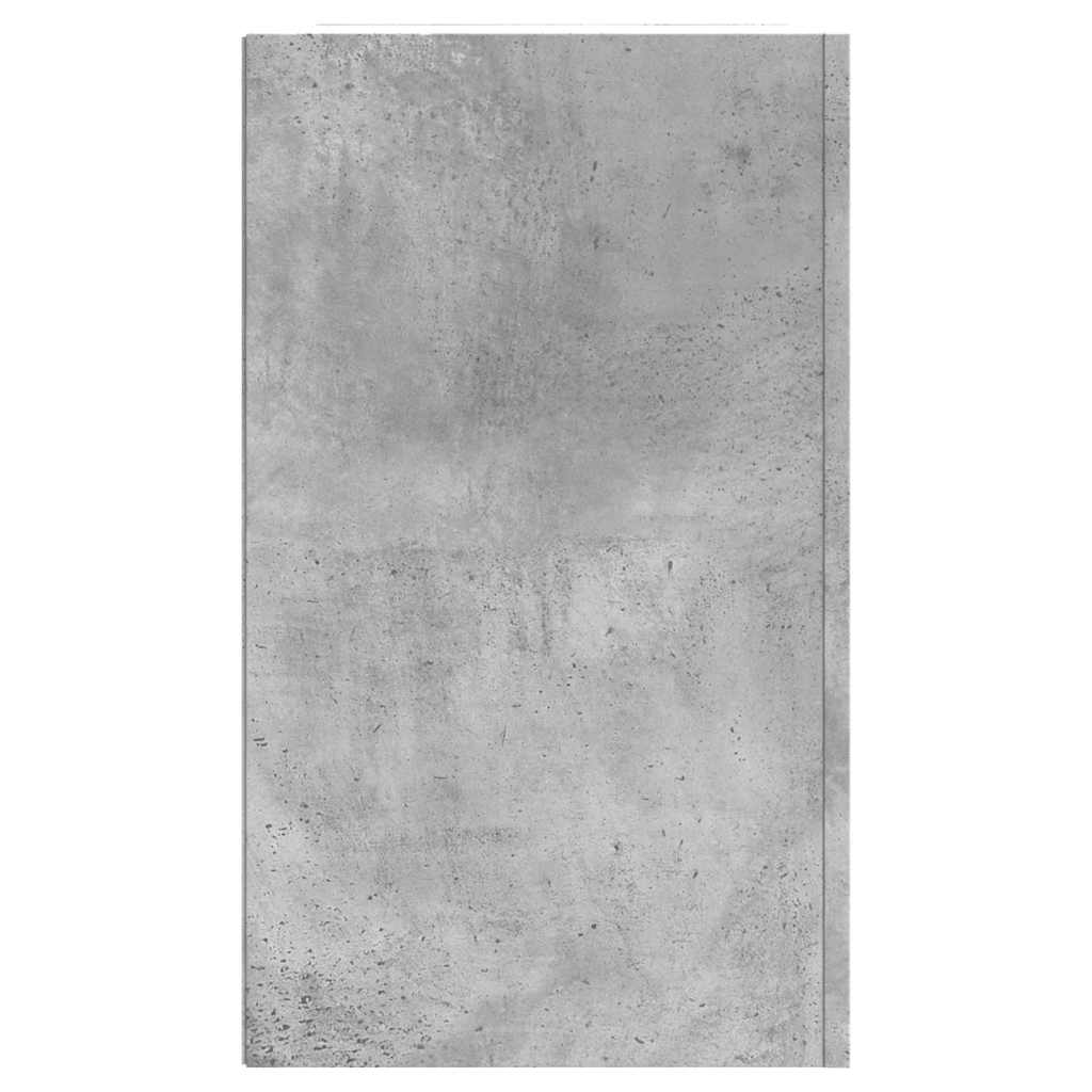 Sieninė spintelė, betono pilka, 75x35x60cm, apdirbta mediena