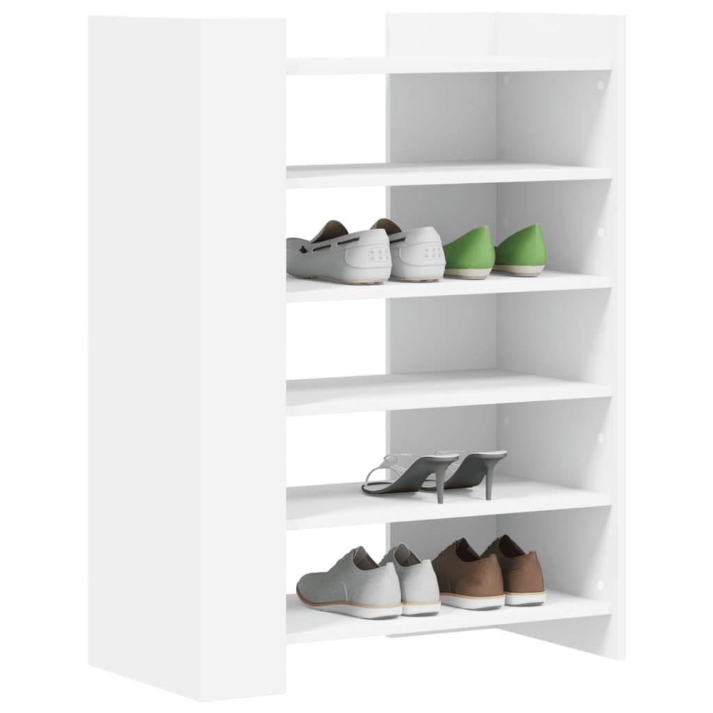 Shoe cabinet, white, 74.5x37.5x100cm, engineered wood