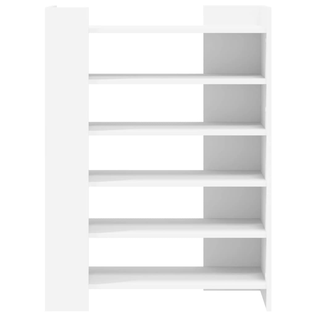 Shoe cabinet, white, 74.5x37.5x100cm, engineered wood