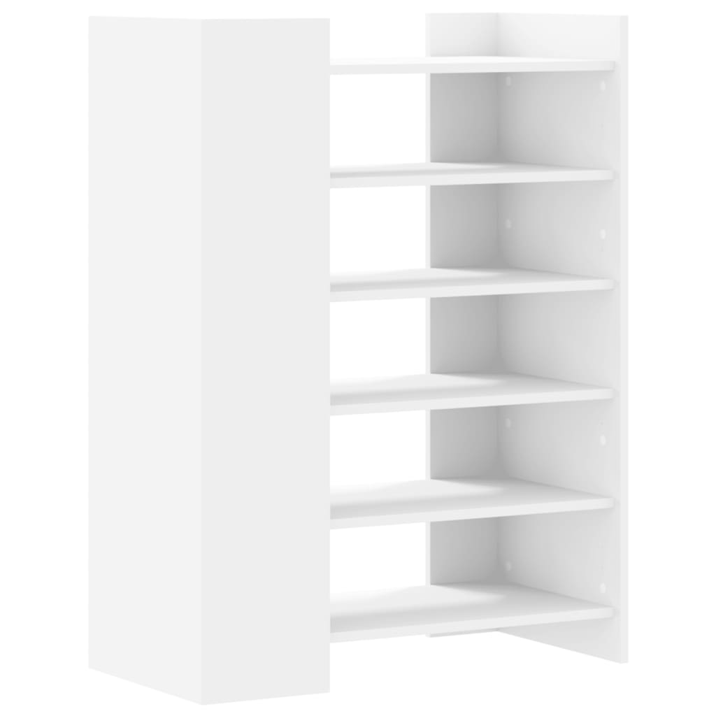Shoe cabinet, white, 74.5x37.5x100cm, engineered wood