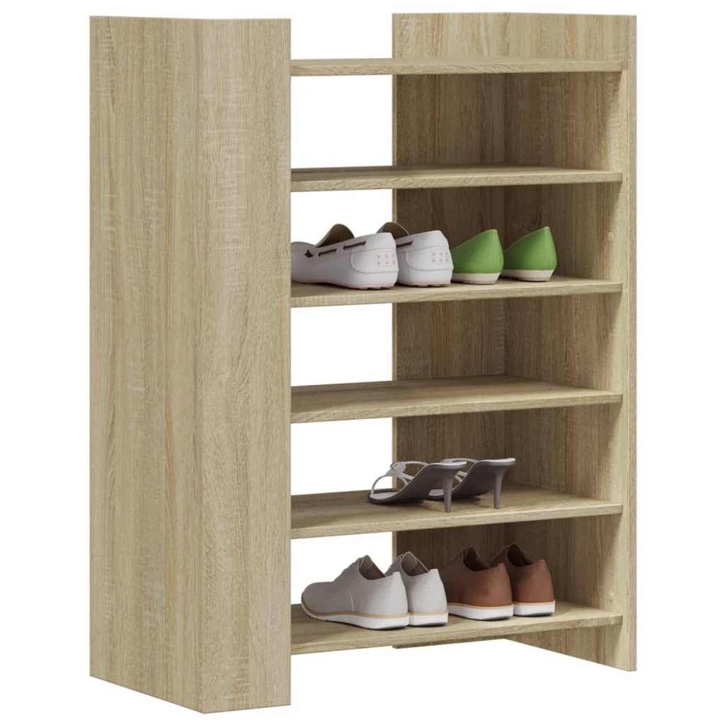 Oak shoe cabinet, 74.5x37.5x100cm, treated wood