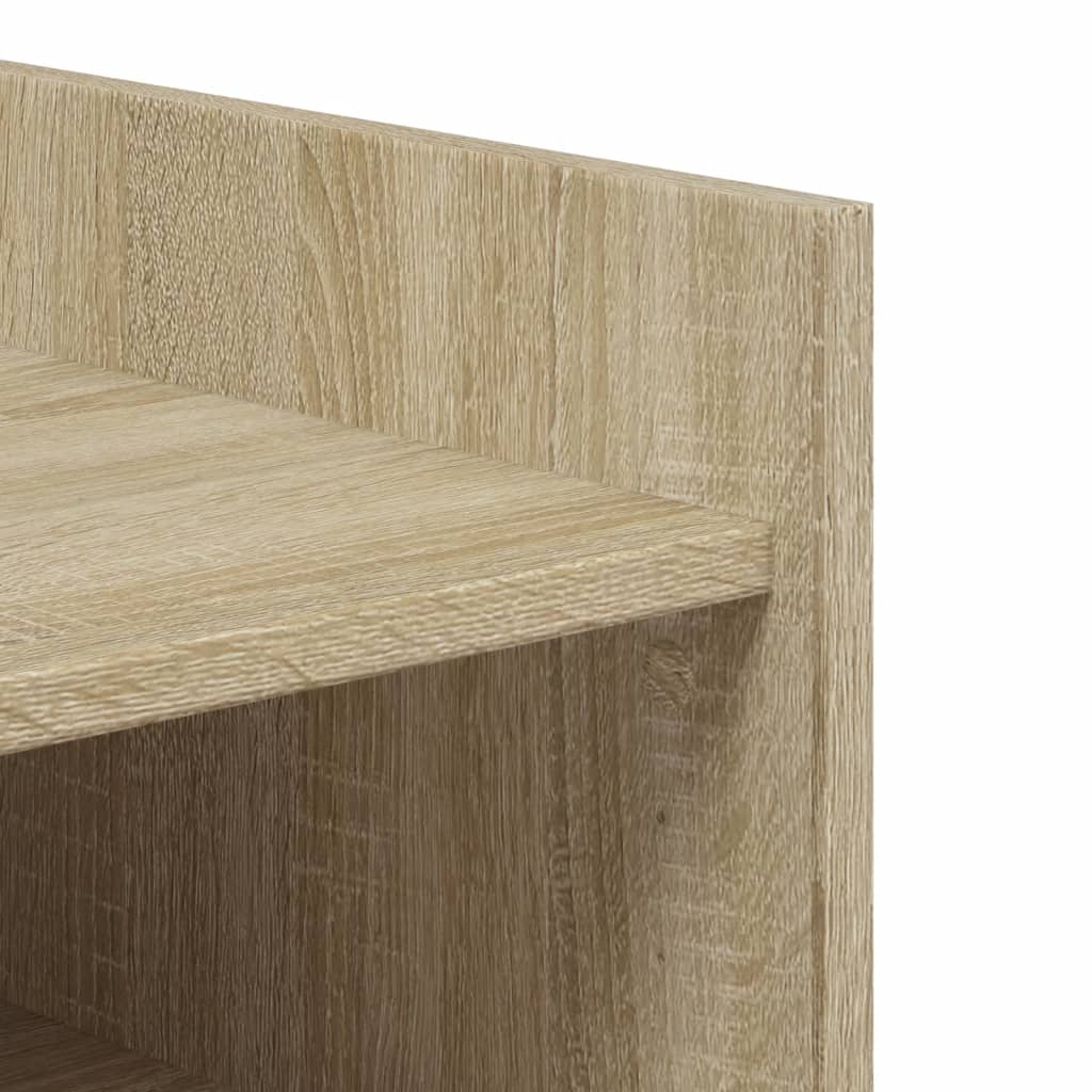 Oak shoe cabinet, 74.5x37.5x100cm, treated wood