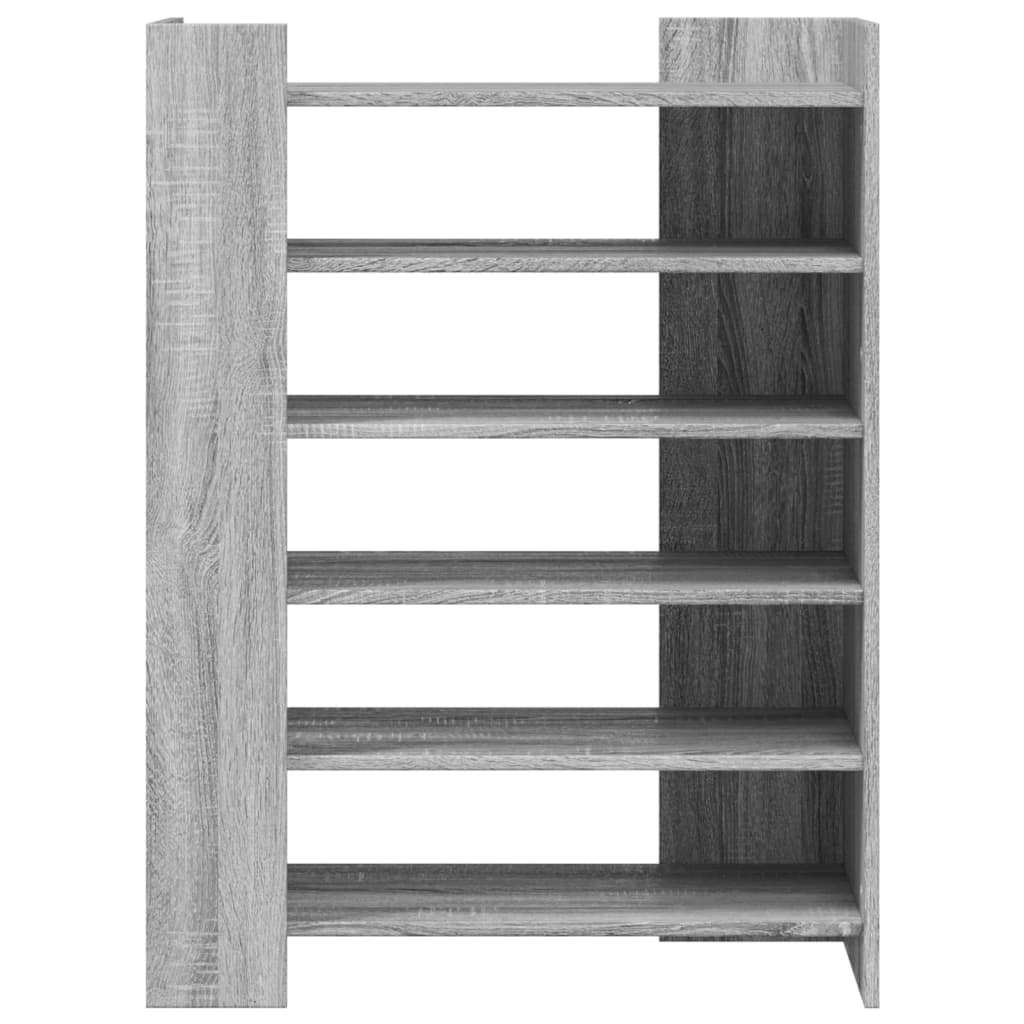 Shoe cabinet, grey oak, 74.5x37.5x100cm, wood