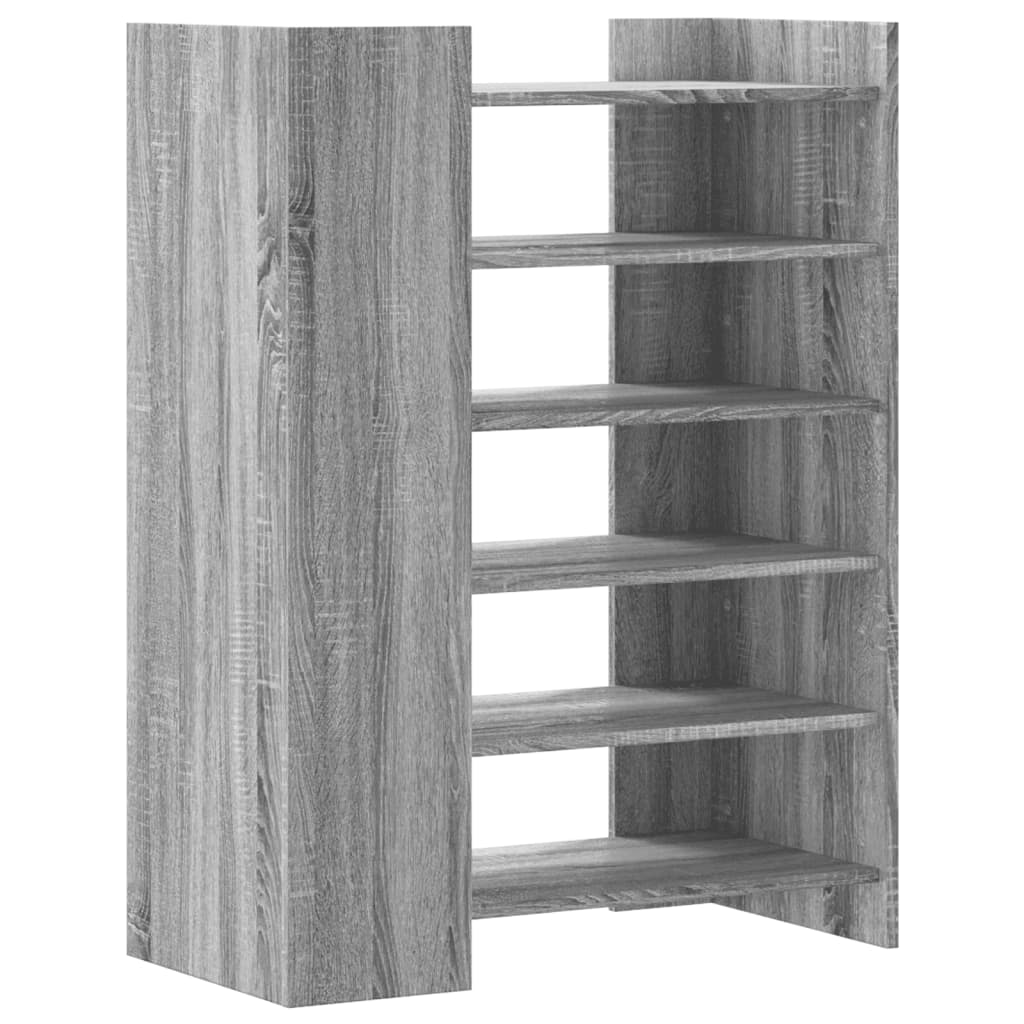 Shoe cabinet, grey oak, 74.5x37.5x100cm, wood