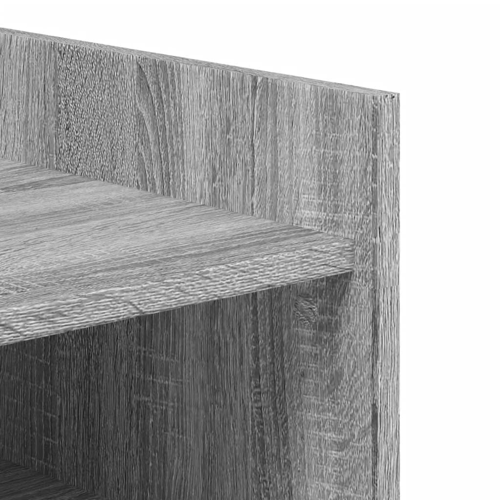 Shoe cabinet, grey oak, 74.5x37.5x100cm, wood