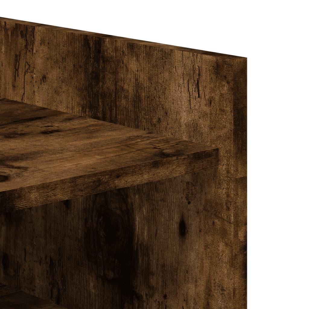 Shoe cabinet, smoky, 52x37.5x100cm, engineered wood