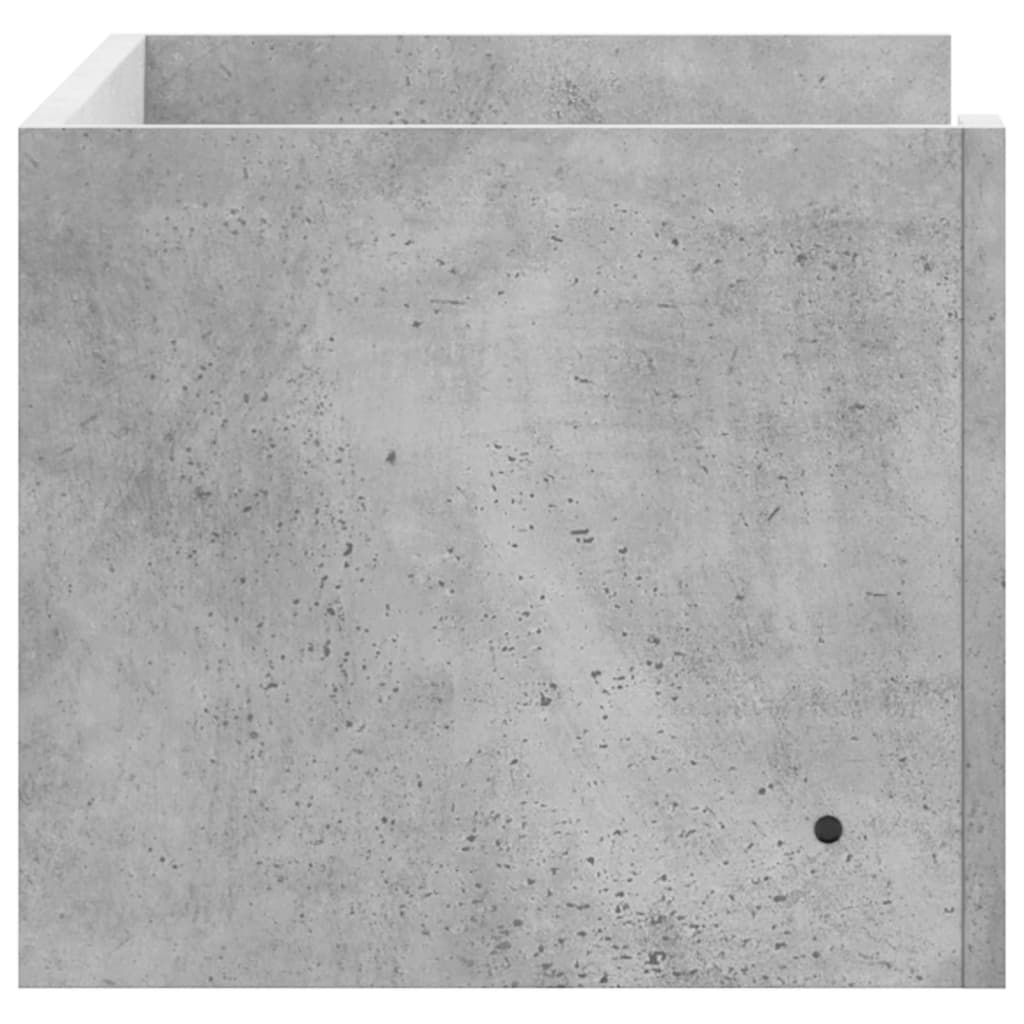 Wall shelf, concrete gray, 70.5x35x30.5cm, engineered wood