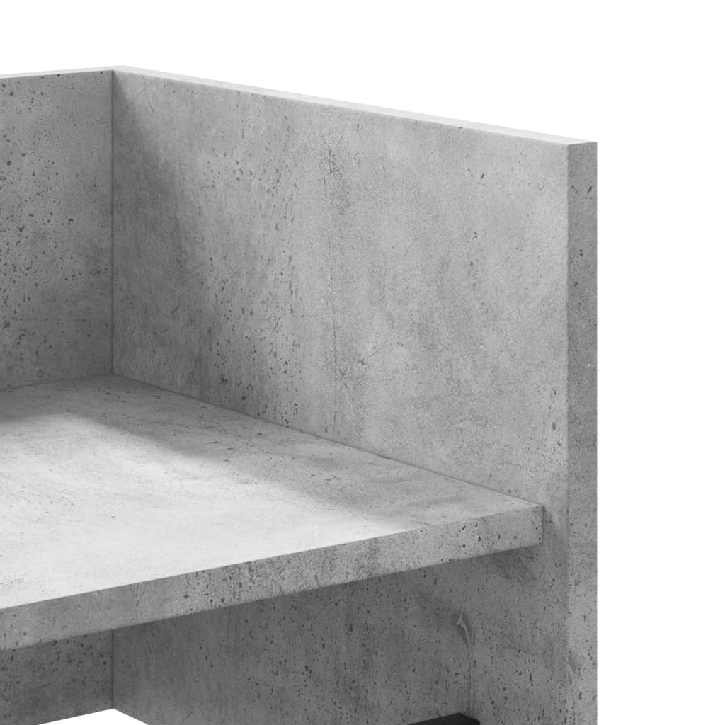 Wall shelf, concrete gray, 70.5x35x30.5cm, engineered wood