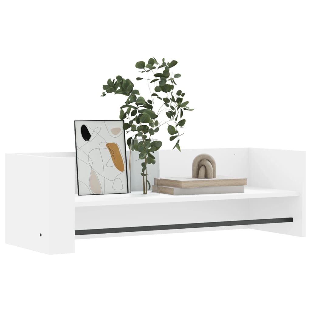 Sienas plaukts, balts, 100x35x30,5cm, MDF