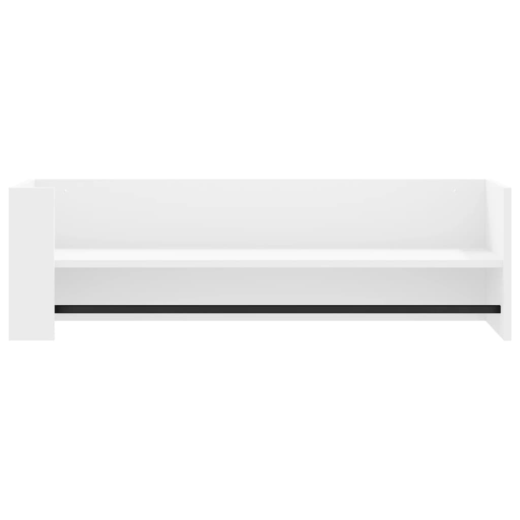 Sienas plaukts, balts, 100x35x30,5cm, MDF