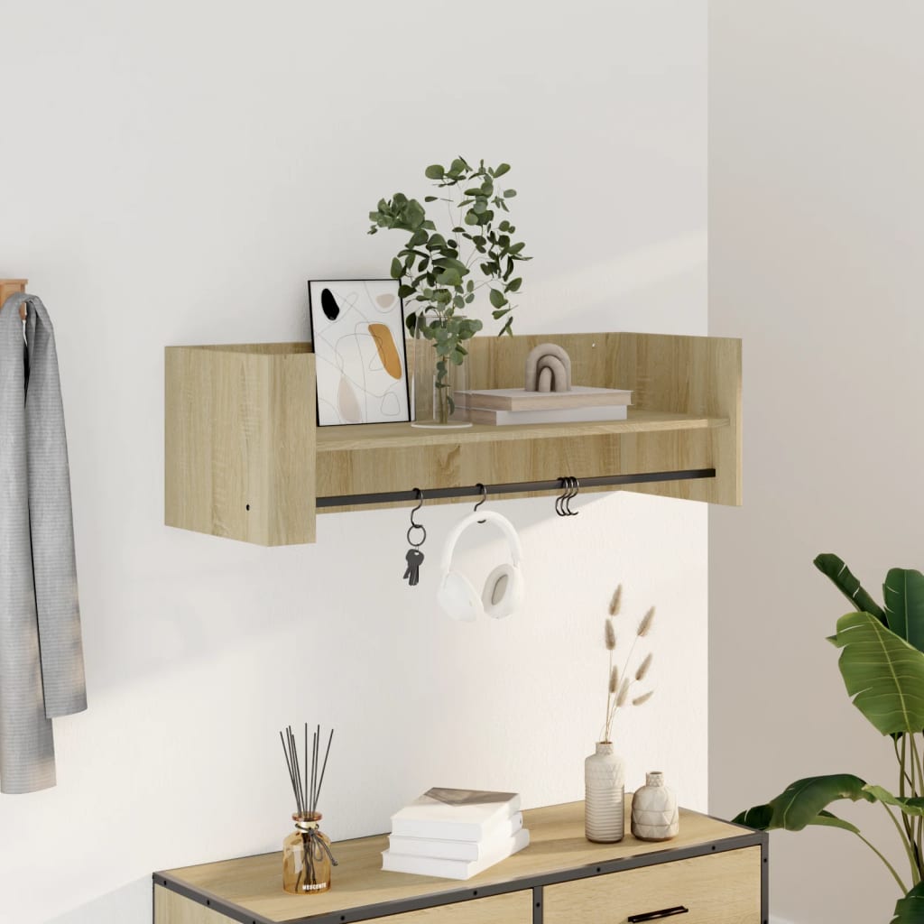 Wall shelf, Sonoma oak, 100x35x30.5cm, chipboard