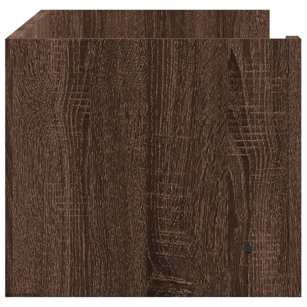 Sienas plaukts, brūns ozols, 100x35x30,5cm, apstrādāta koksne