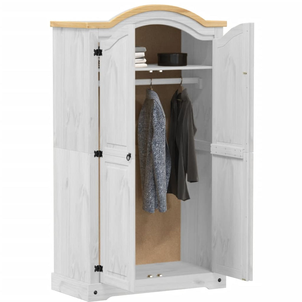 Wardrobe Corona, 102x52x186cm, solid pine wood