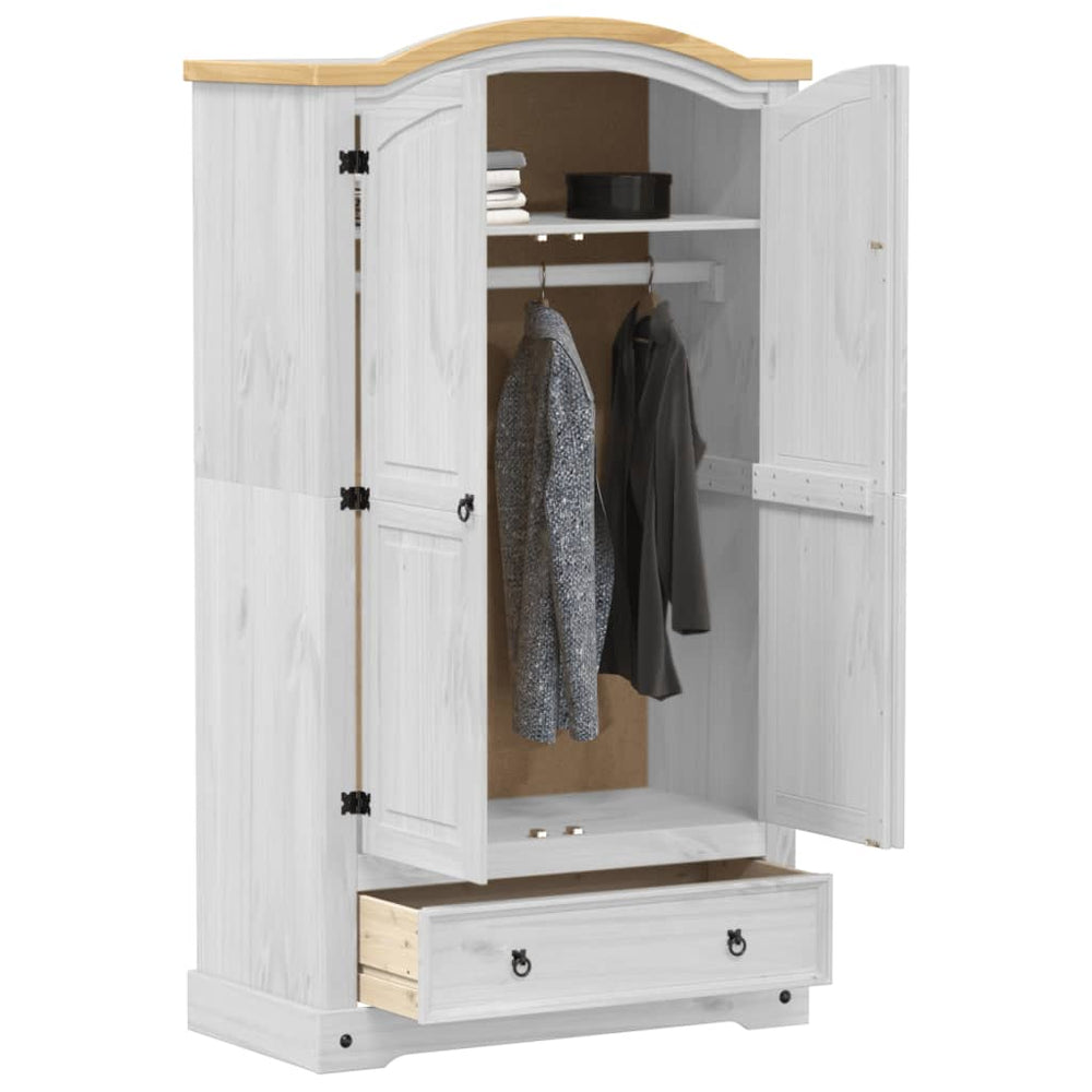 Wardrobe Corona, 102x52x186cm, solid pine wood