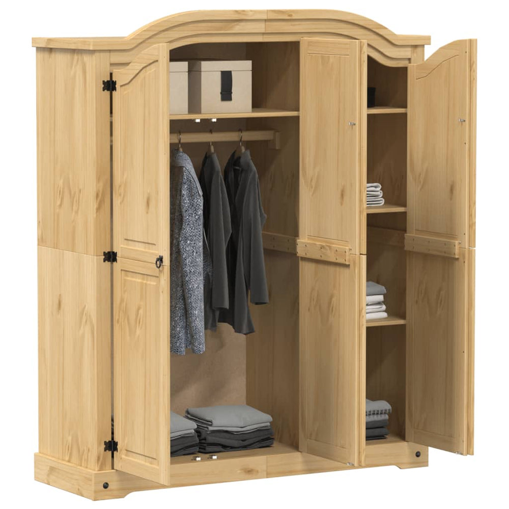 Corona Wardrobe, 151.5x52x186cm, solid pine