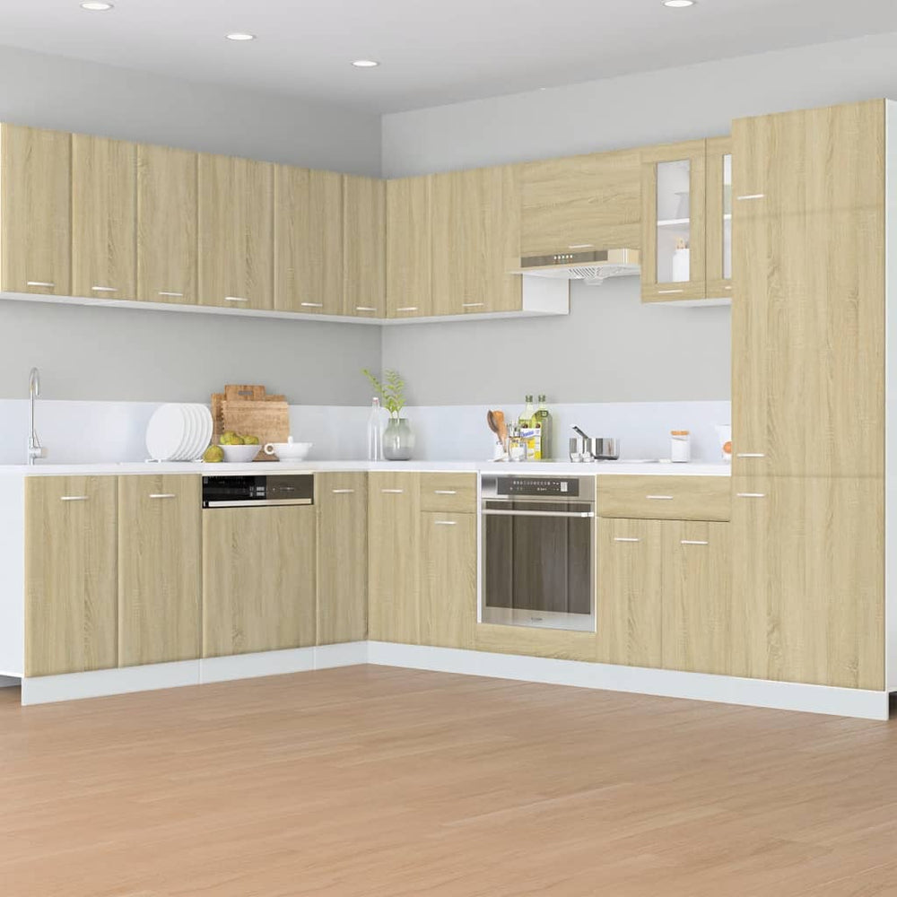 Base cabinet with drawer, "Lyon", oak, 60x46x81.5cm