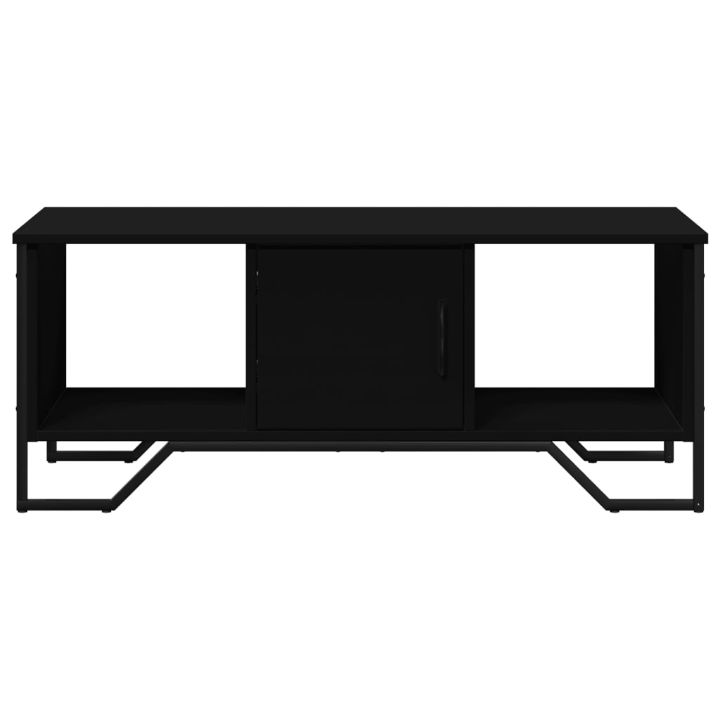 Coffee table, black, 100x51x40cm, engineered wood