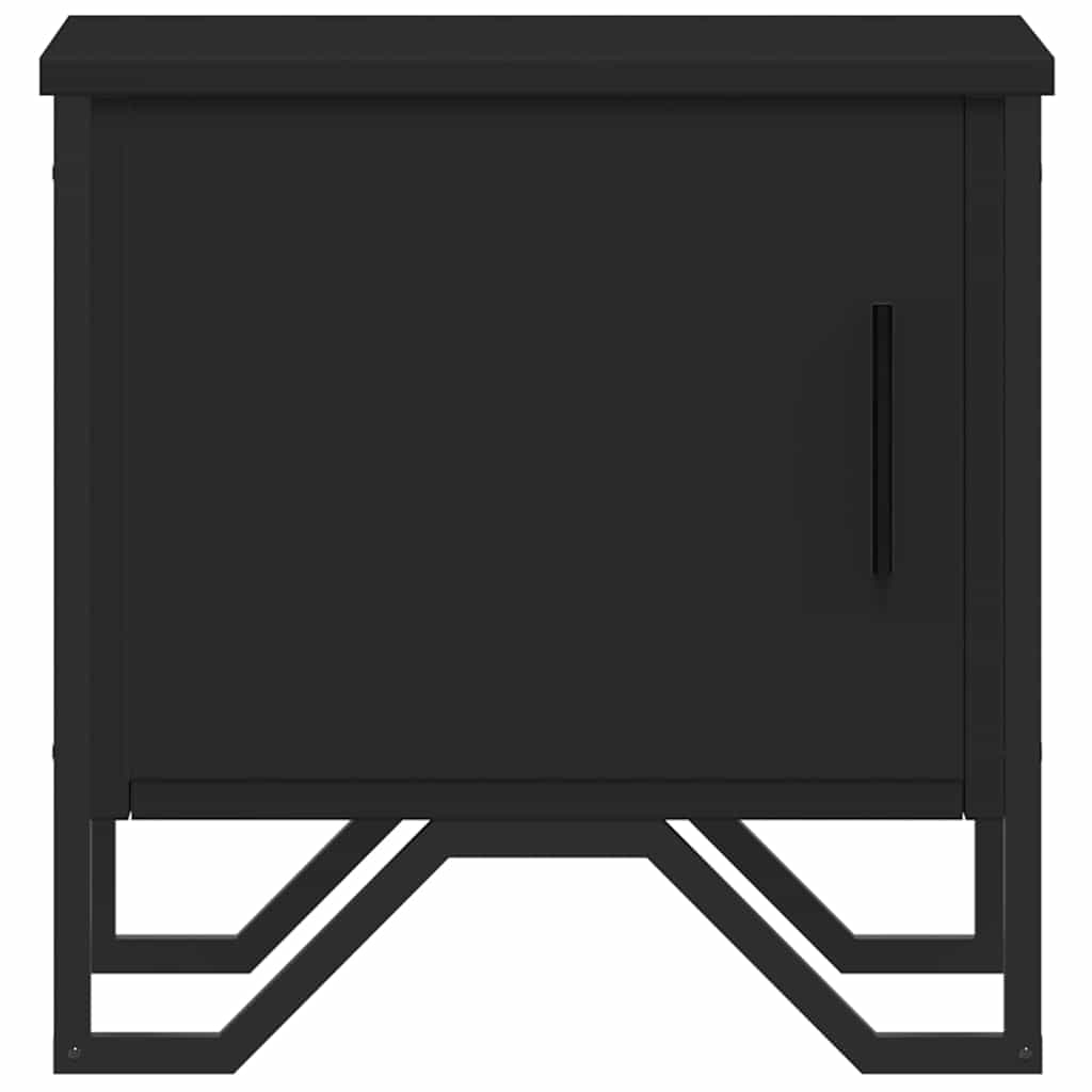 Bedside tables, 2 pcs., black, 40x30x40cm, particle board