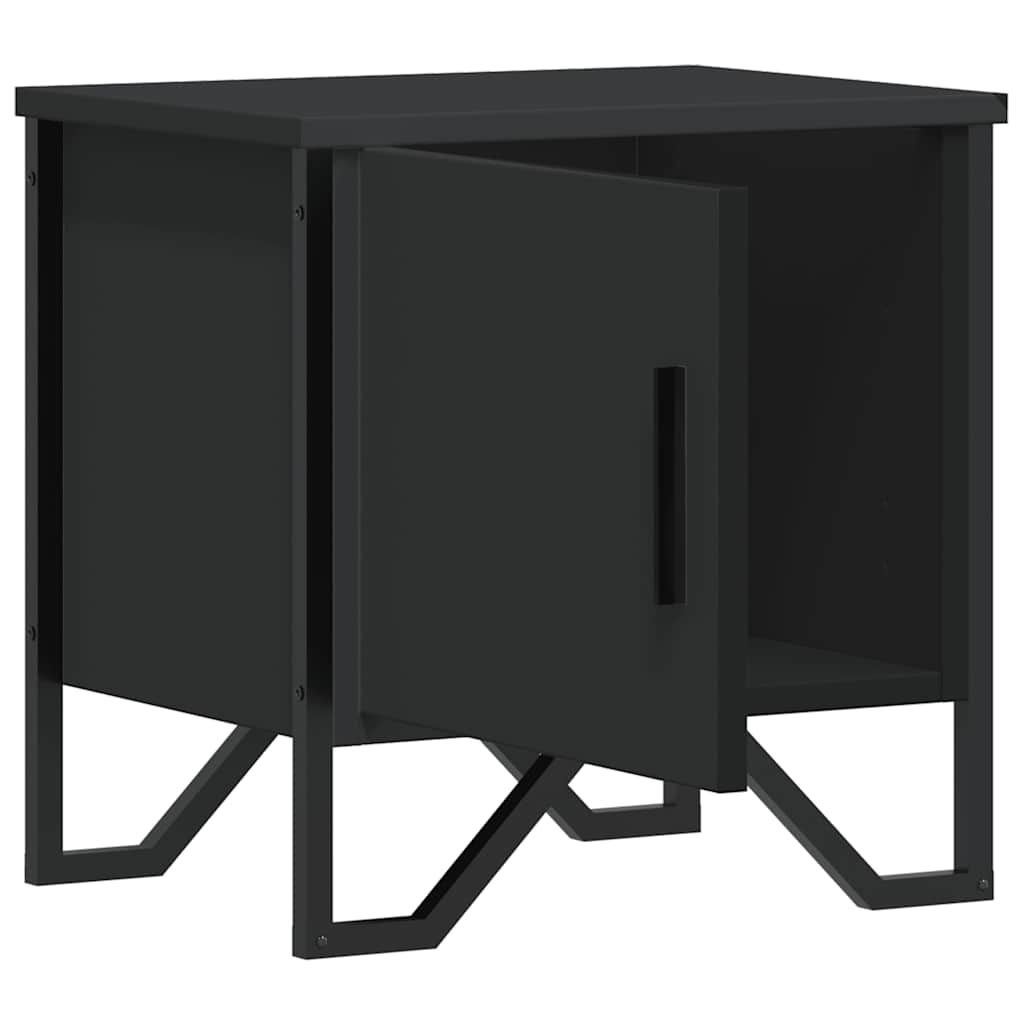 Bedside tables, 2 pcs., black, 40x30x40cm, particle board