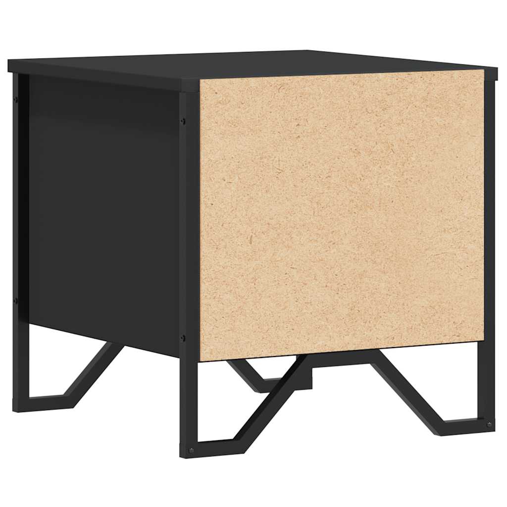 Bedside tables, 2 pcs., black, 40x30x40cm, particle board