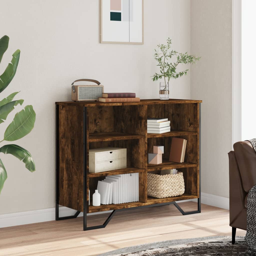 Sideboard, smoke oak, 91x35.5x74.5cm, wood