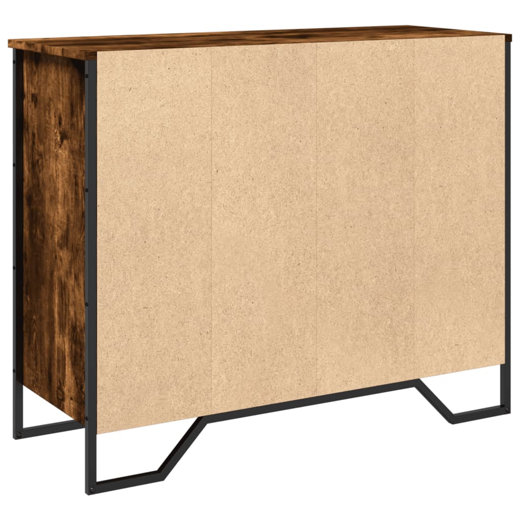 Sideboard, smoke oak, 91x35.5x74.5cm, wood