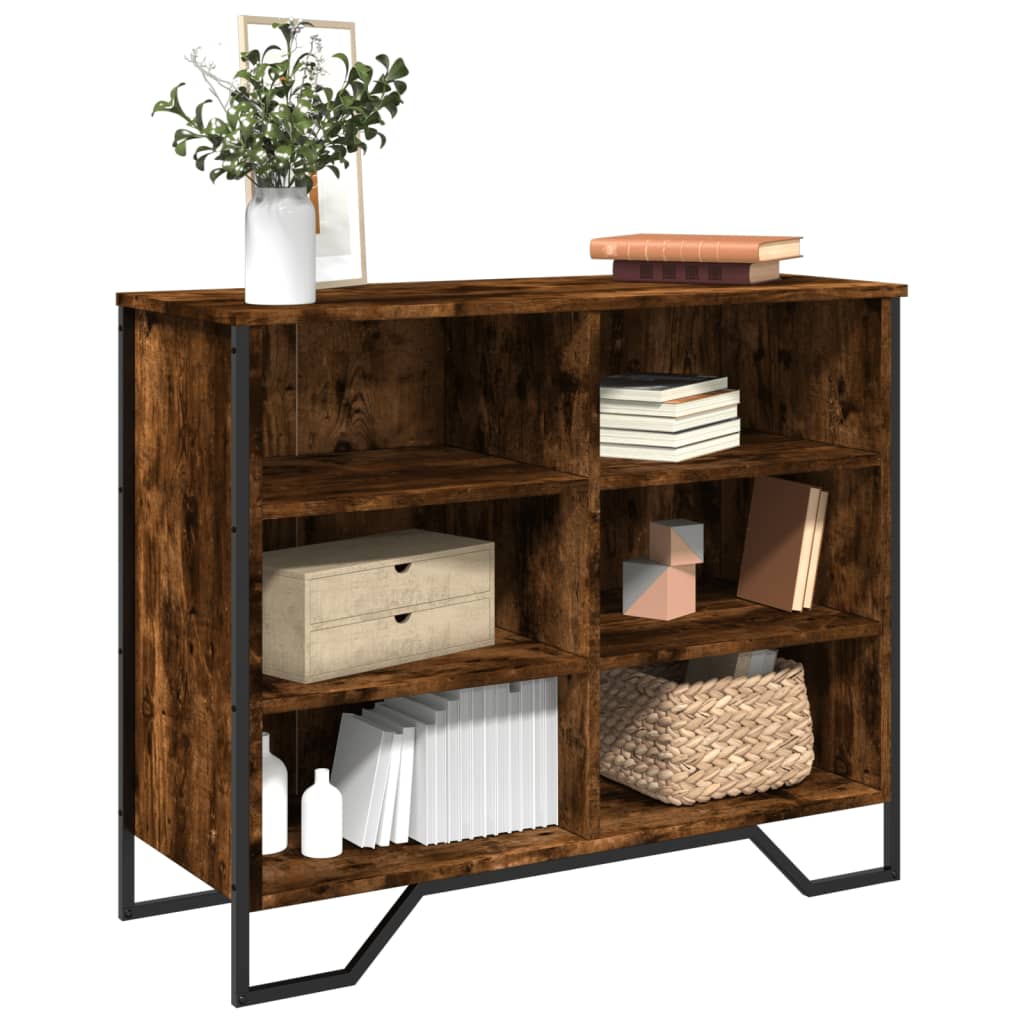 Sideboard, smoke oak, 91x35.5x74.5cm, wood