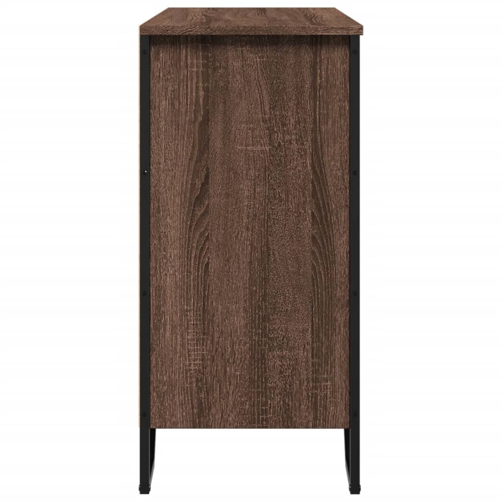 Kumode, brūns ozols, 91x35,5x74,5 cm, inženierijas koksne