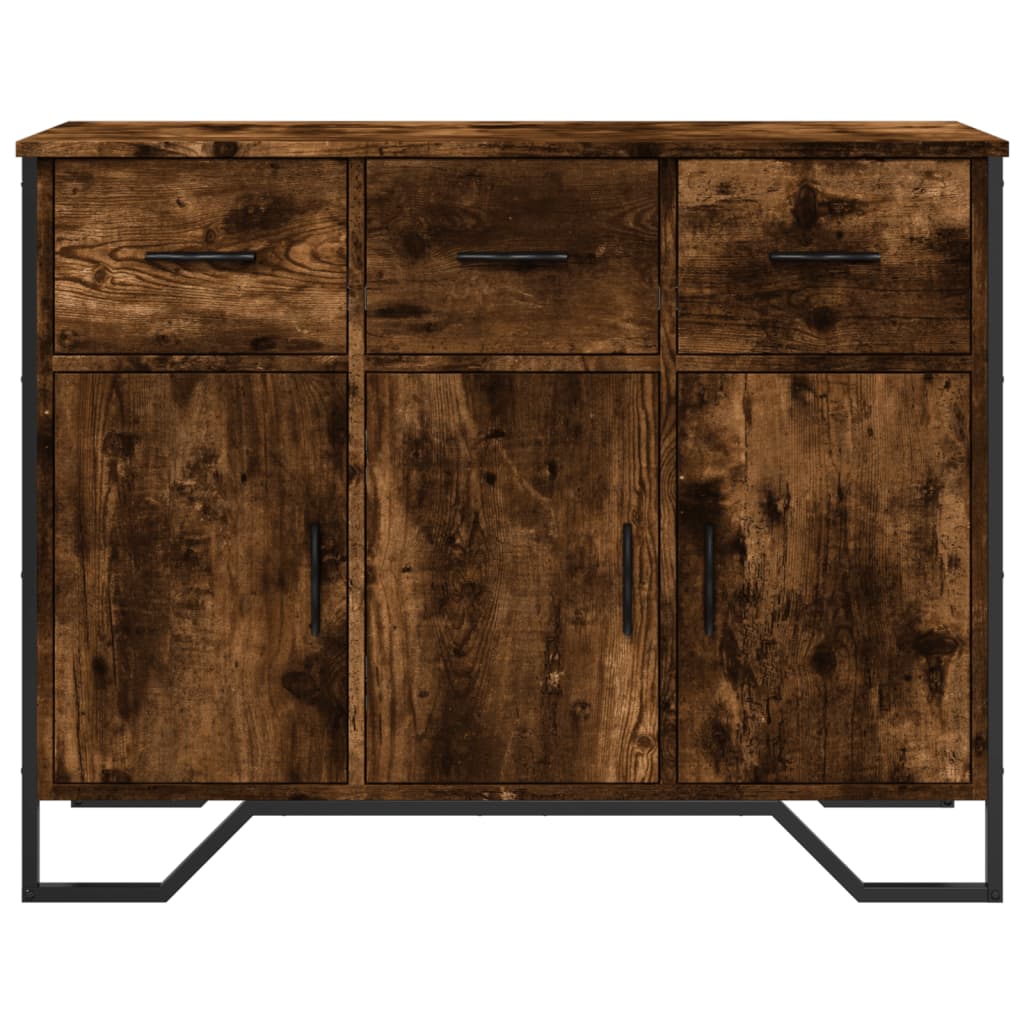 Šoninė spintelė, dūminio ąžuolo, 97x32,5x74,5cm, mediena