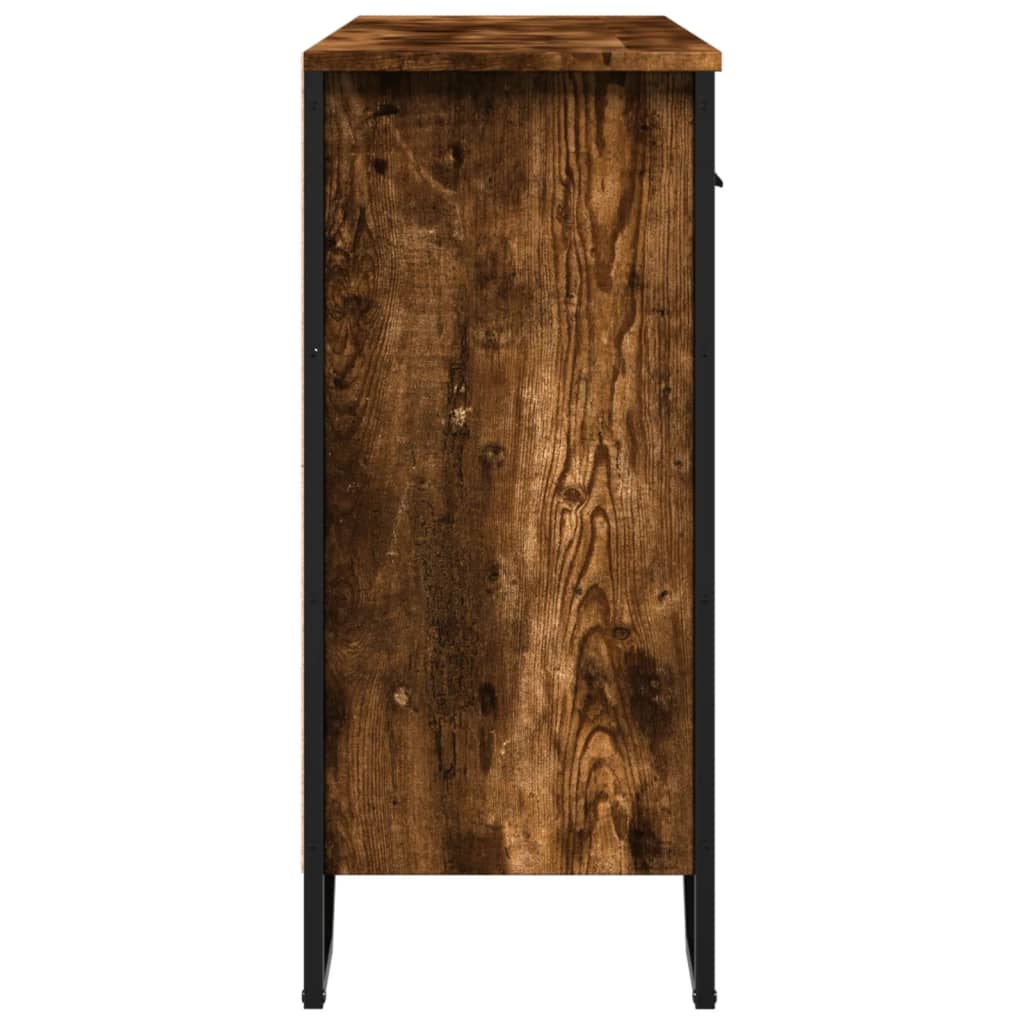 Šoninė spintelė, dūminio ąžuolo, 97x32,5x74,5cm, mediena