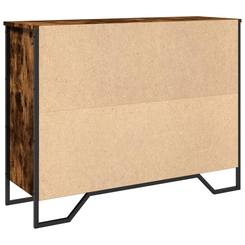 Šoninė spintelė, dūminio ąžuolo, 97x32,5x74,5cm, mediena