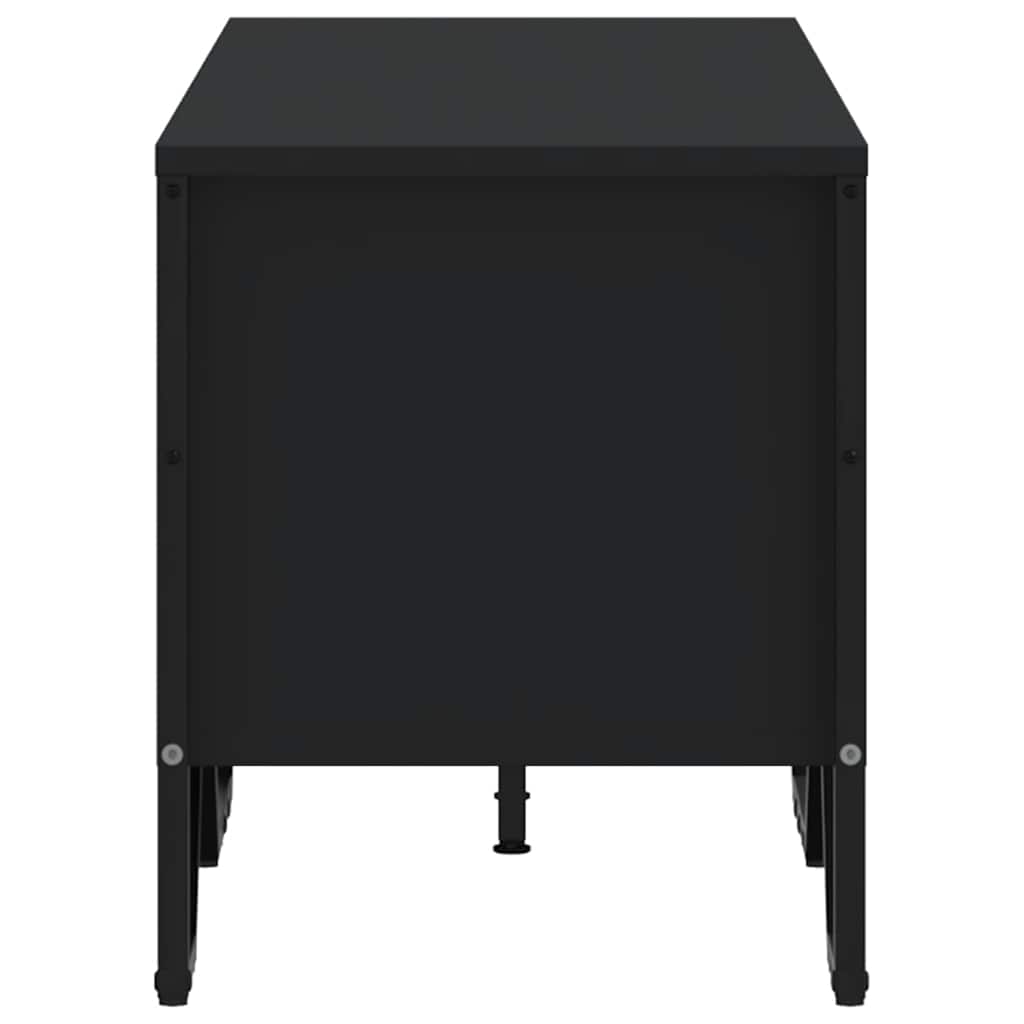 TV skapītis, melns, 122x34x41 cm, inženierijas koks