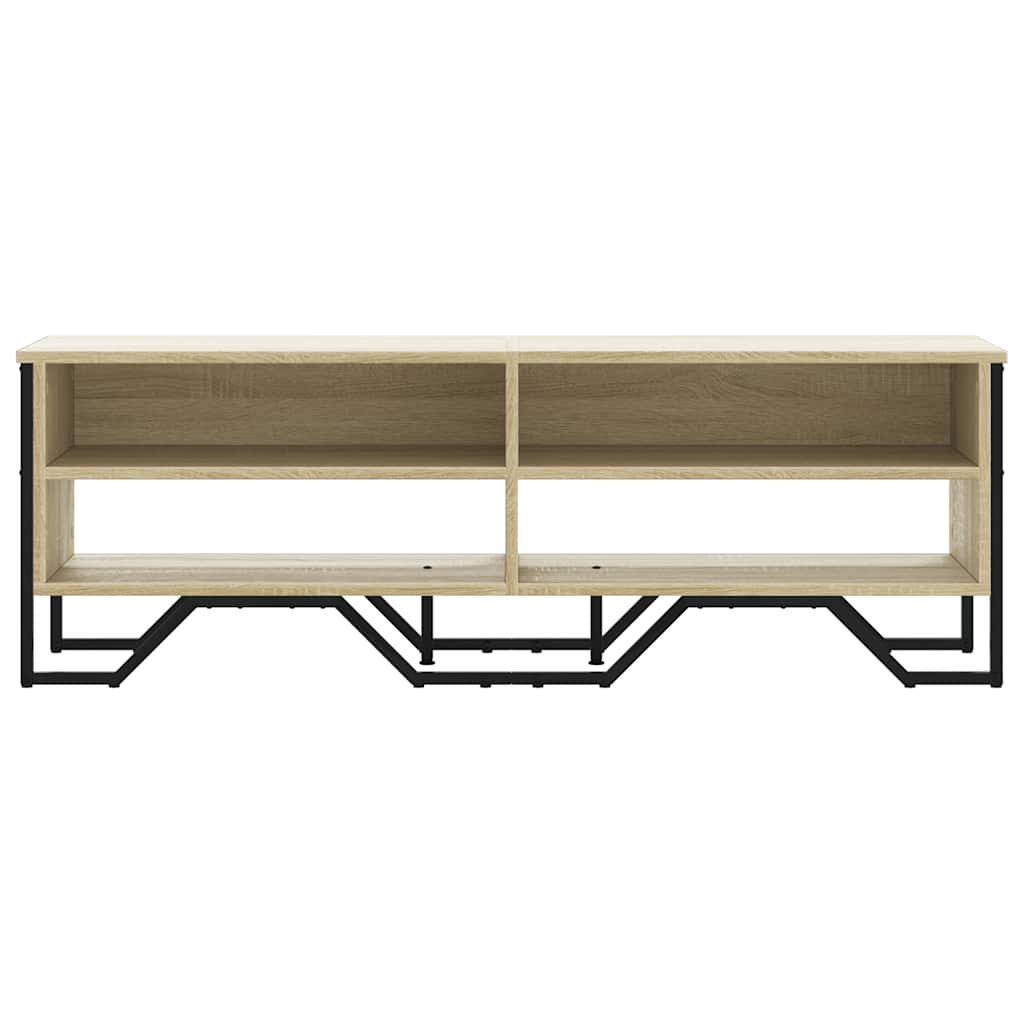 TV stand, oak, 122x34x41cm, treated wood