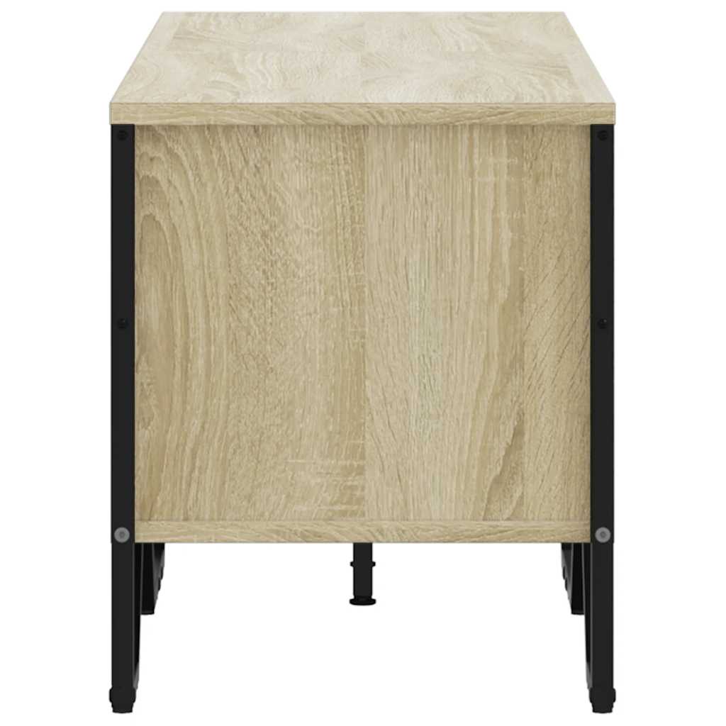 TV stand, oak, 122x34x41cm, treated wood