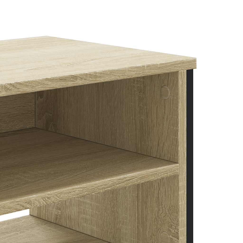 TV stand, oak, 122x34x41cm, treated wood